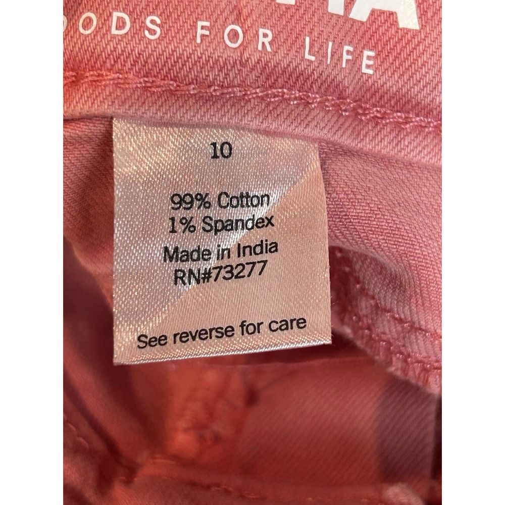 Sonoma Bermuda Shorts Girl's 10 Regular Coral Adjustable Waist NWT - Picture 7 of 8